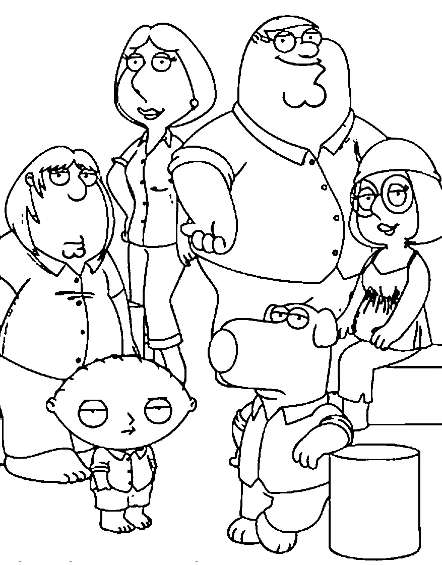 Family Guy Coloring Pages 8