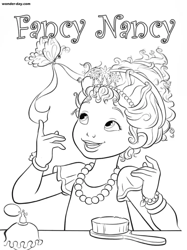 Fancy Nancy Coloring Pages 16