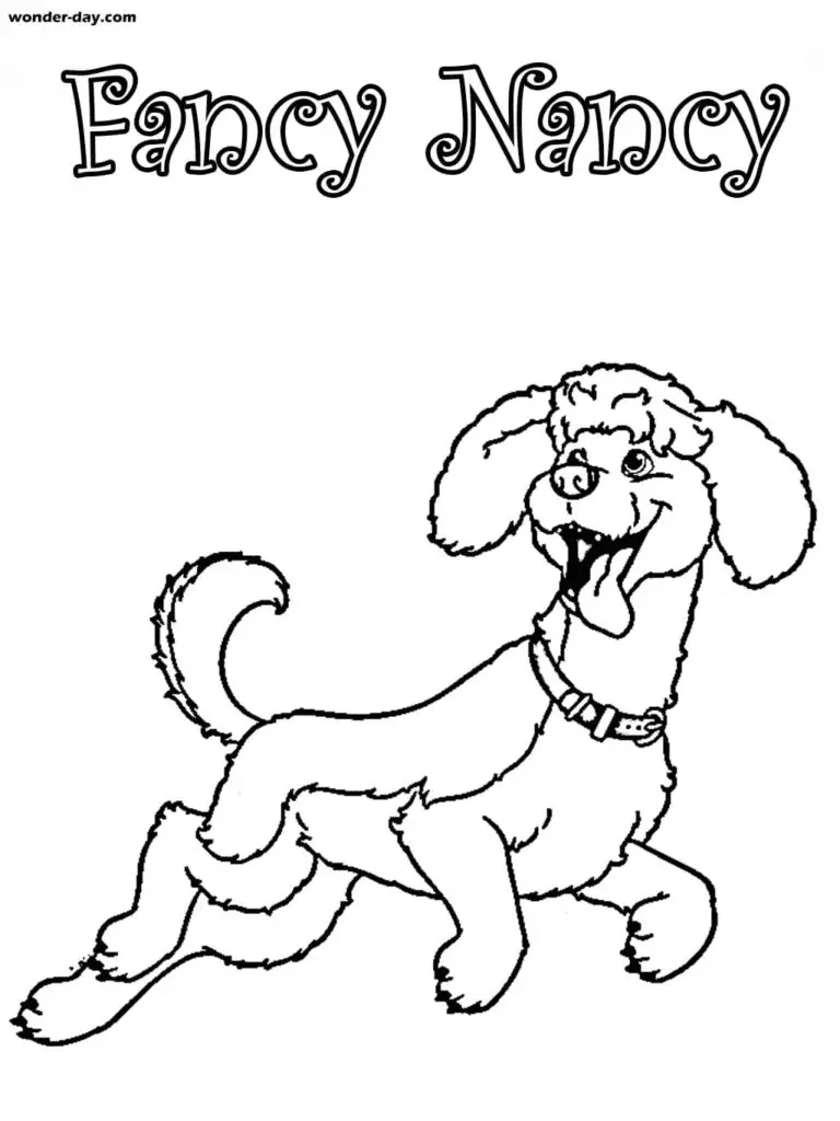 Fancy Nancy Coloring Pages 20