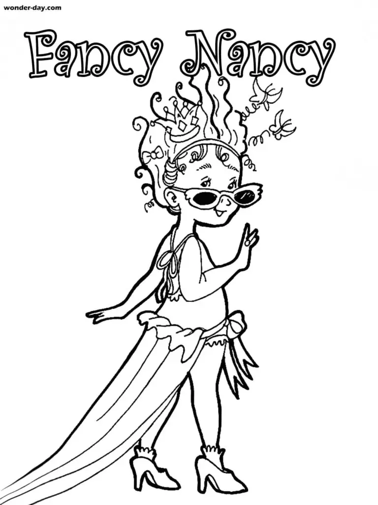 Fancy Nancy Coloring Pages 26
