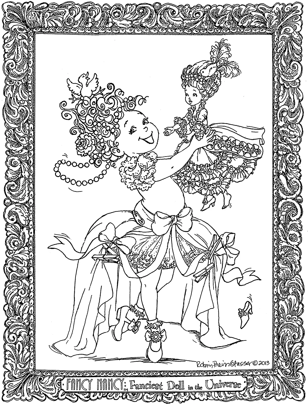 Fancy Nancy Coloring Pages 4