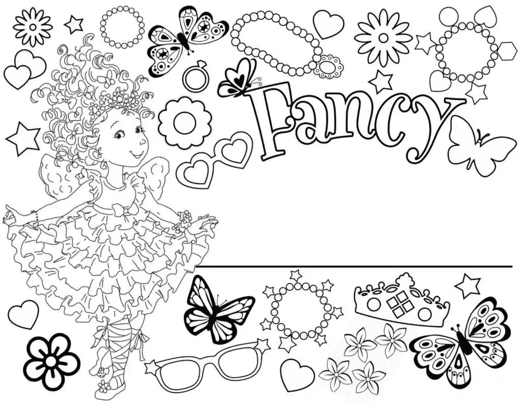 Fancy Nancy Coloring Pages 6