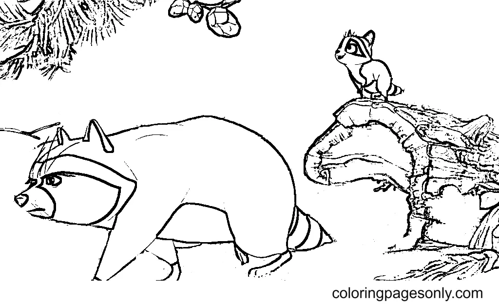 Lejos Del arbol Para Colorear 10