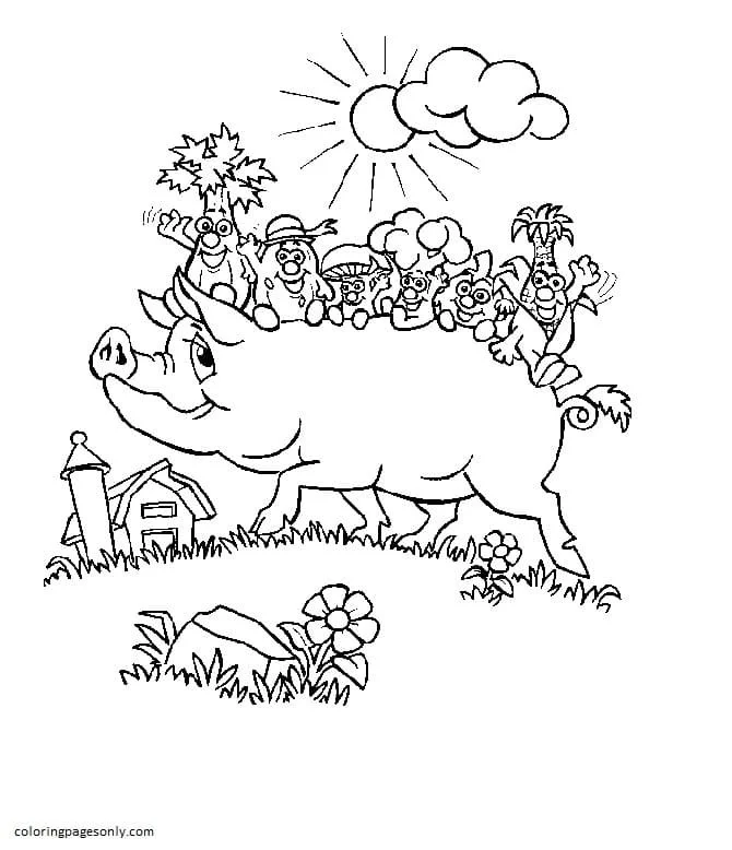Farm Animal Coloring Pages 55