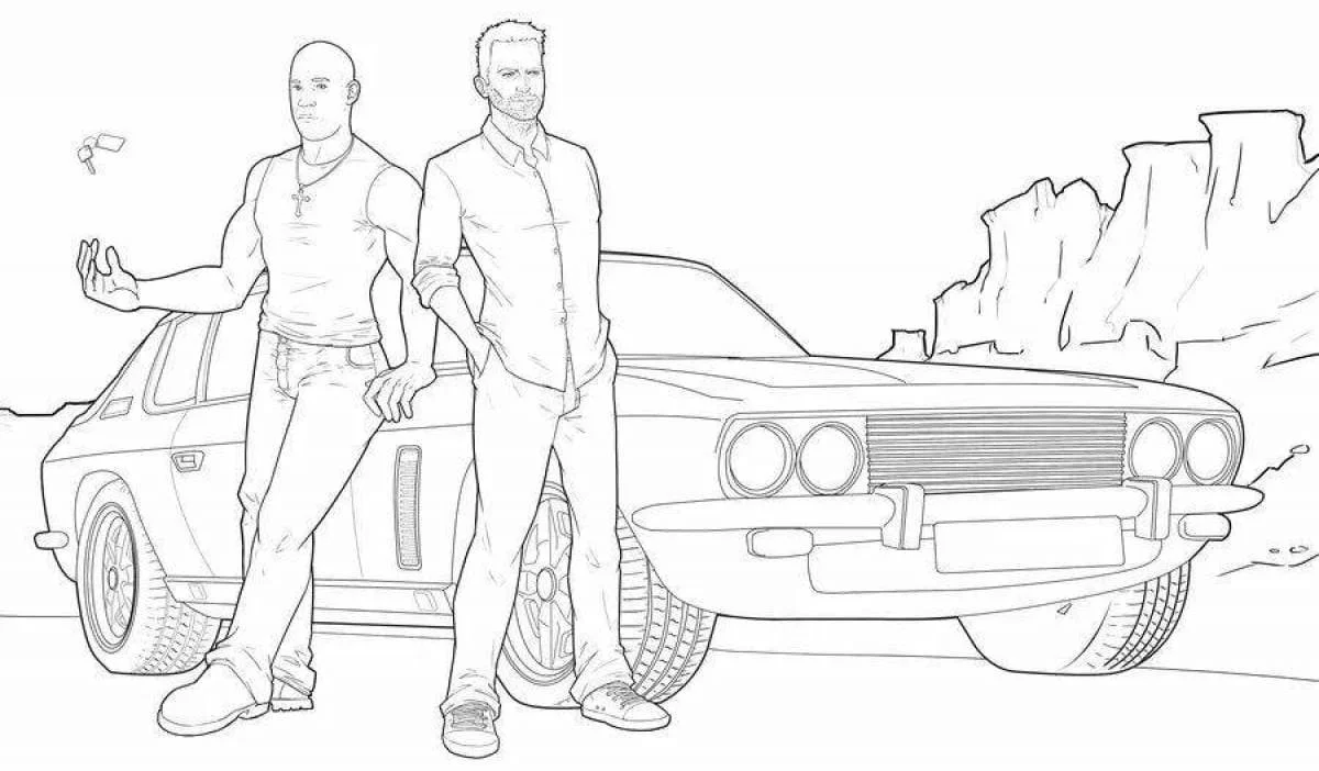 Fast And Furious Para Colorear 14