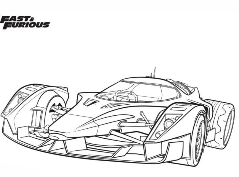 Fast And Furious Para Colorear 15