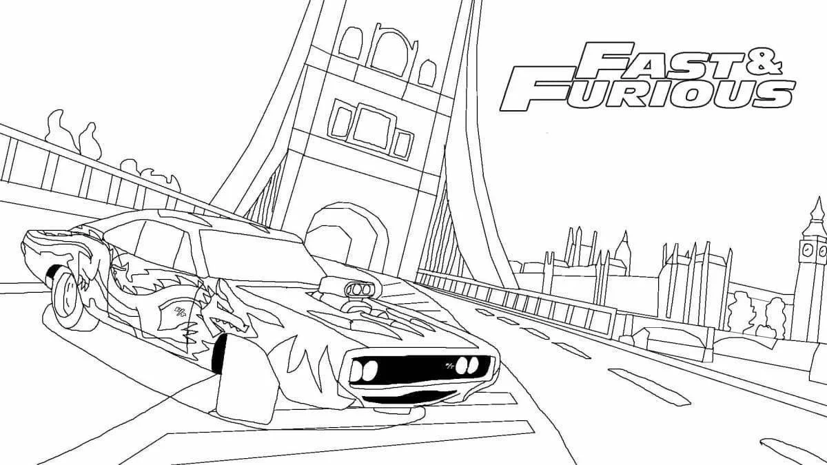 Fast And Furious Para Colorear 27