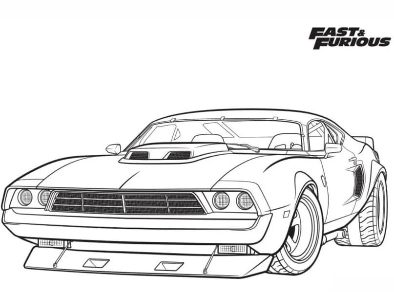Fast And Furious Para Colorear 31