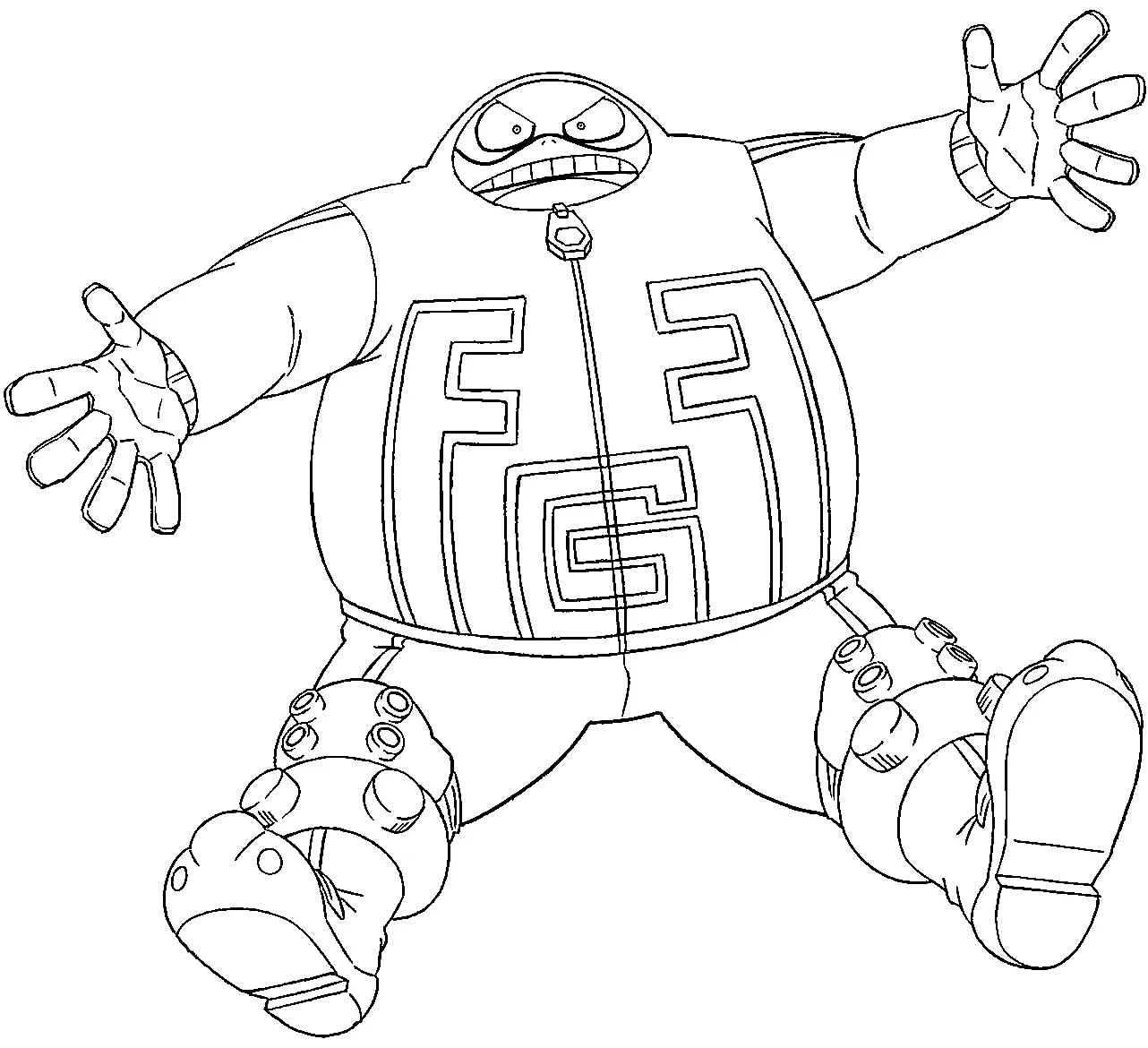 Fat Gum Para Colorear 2
