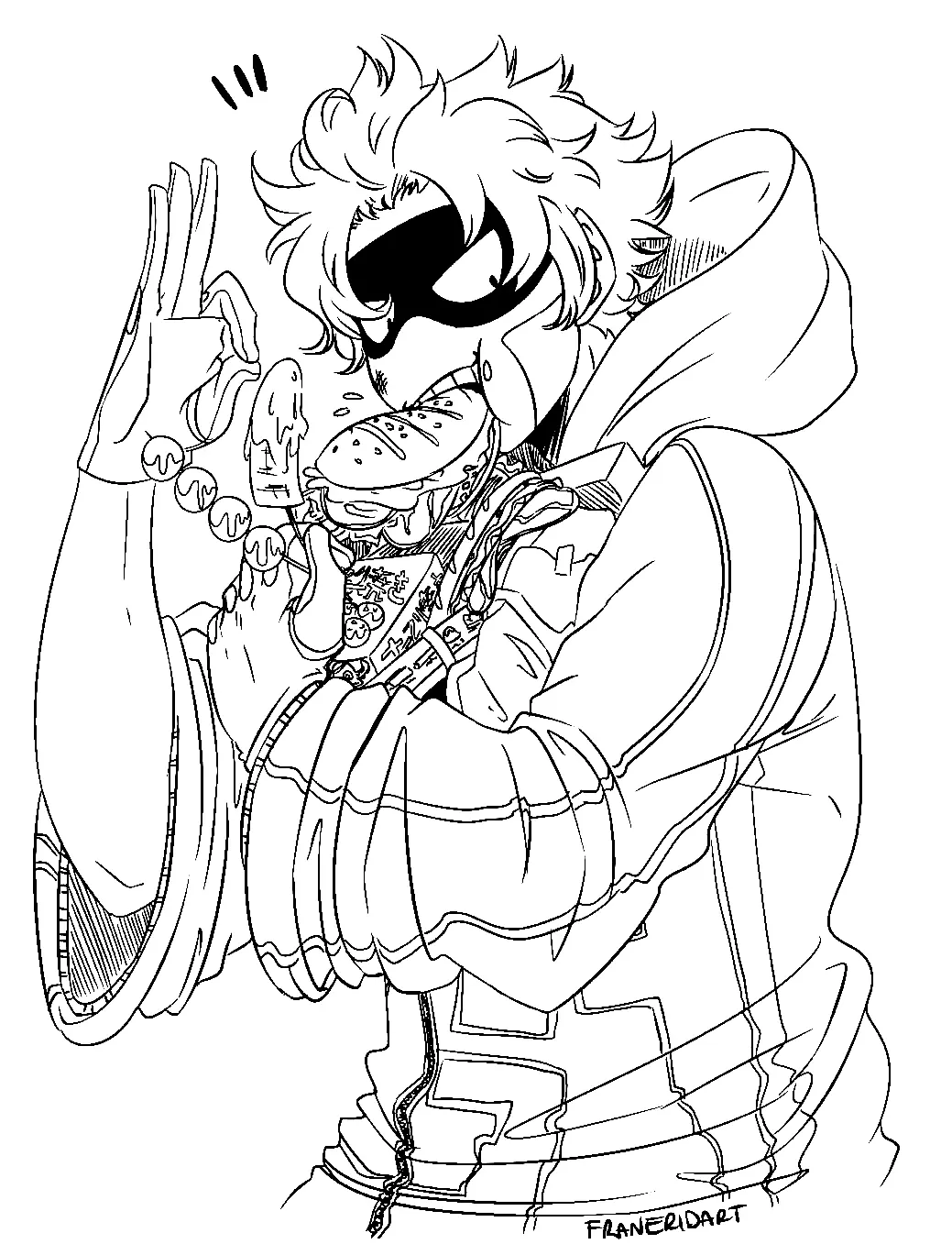 Fat Gum Para Colorear 4