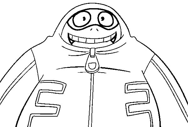 Fat Gum Para Colorear 9