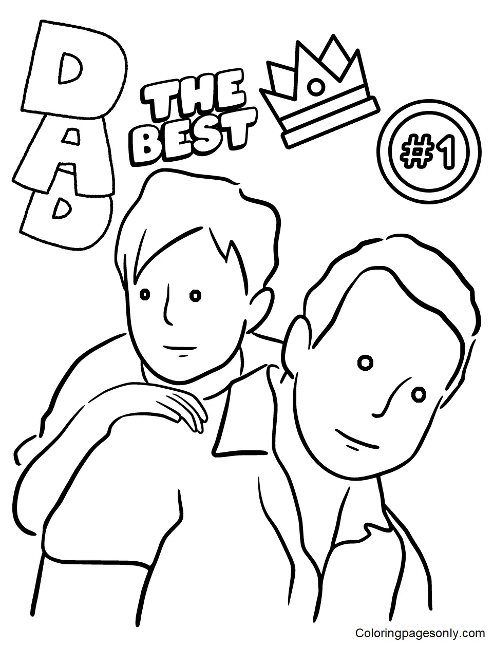 Desenhos de Dia Dos Pais Para Colorir 14