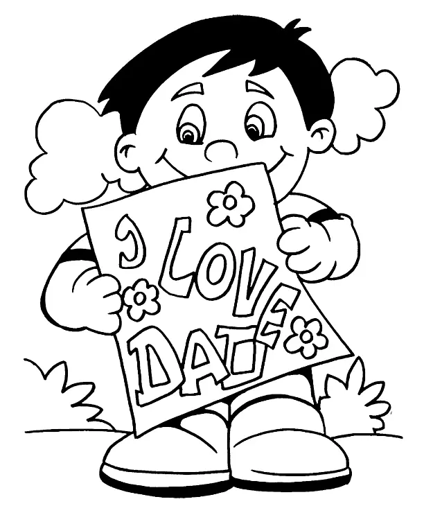 Desenhos de Dia Dos Pais Para Colorir 19