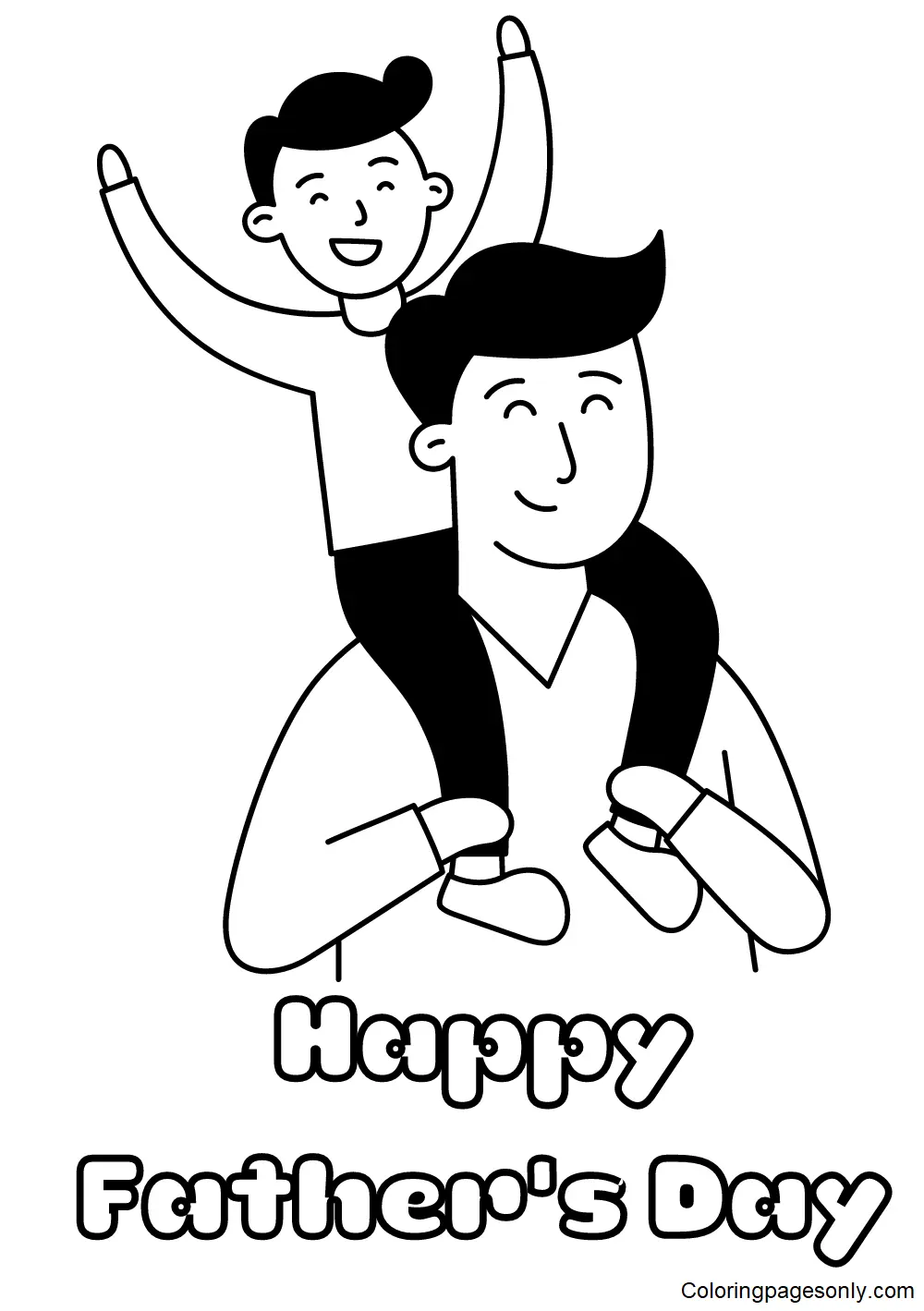 Desenhos de Dia Dos Pais Para Colorir 20