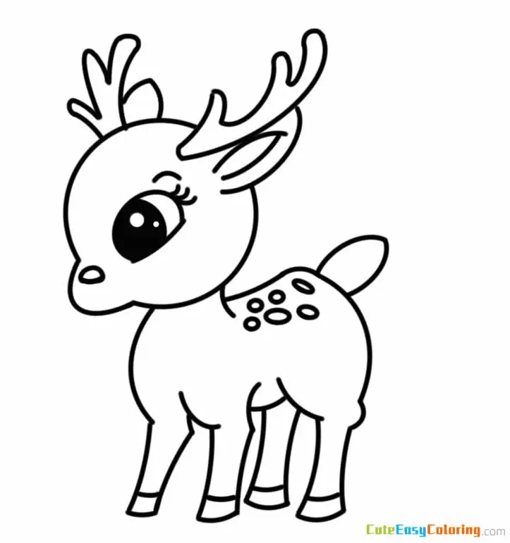 Reh Ausmalbilder 68