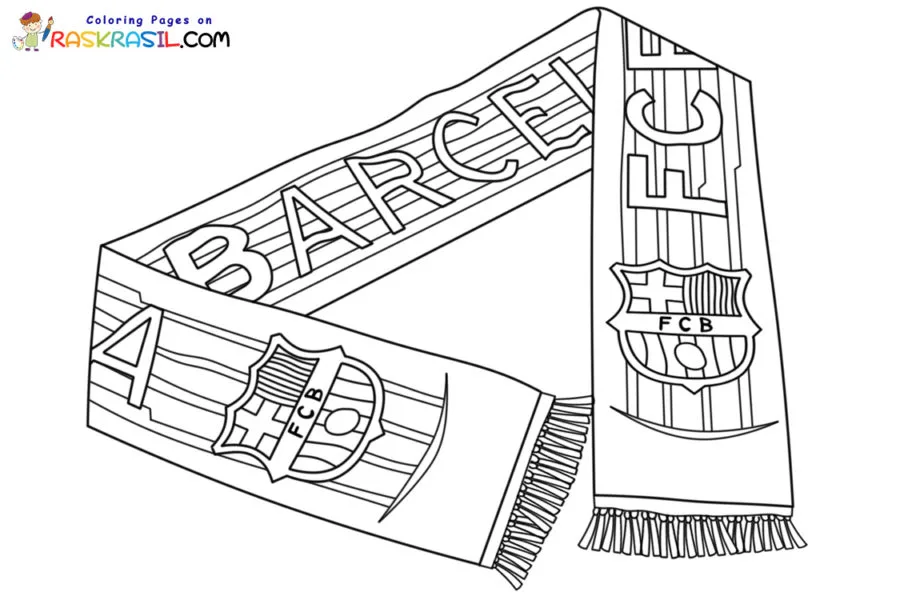 FC Barcelona Para Colorir 3