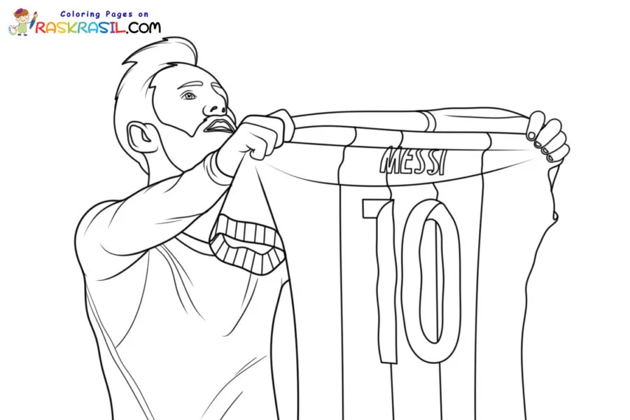 FC Barcelona Para Colorir 7
