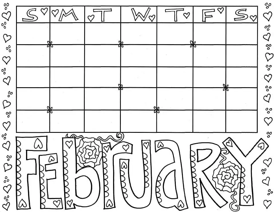 February Coloring Pages 11
