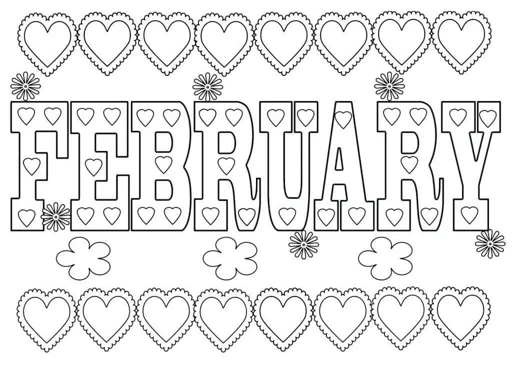 February Coloring Pages 13