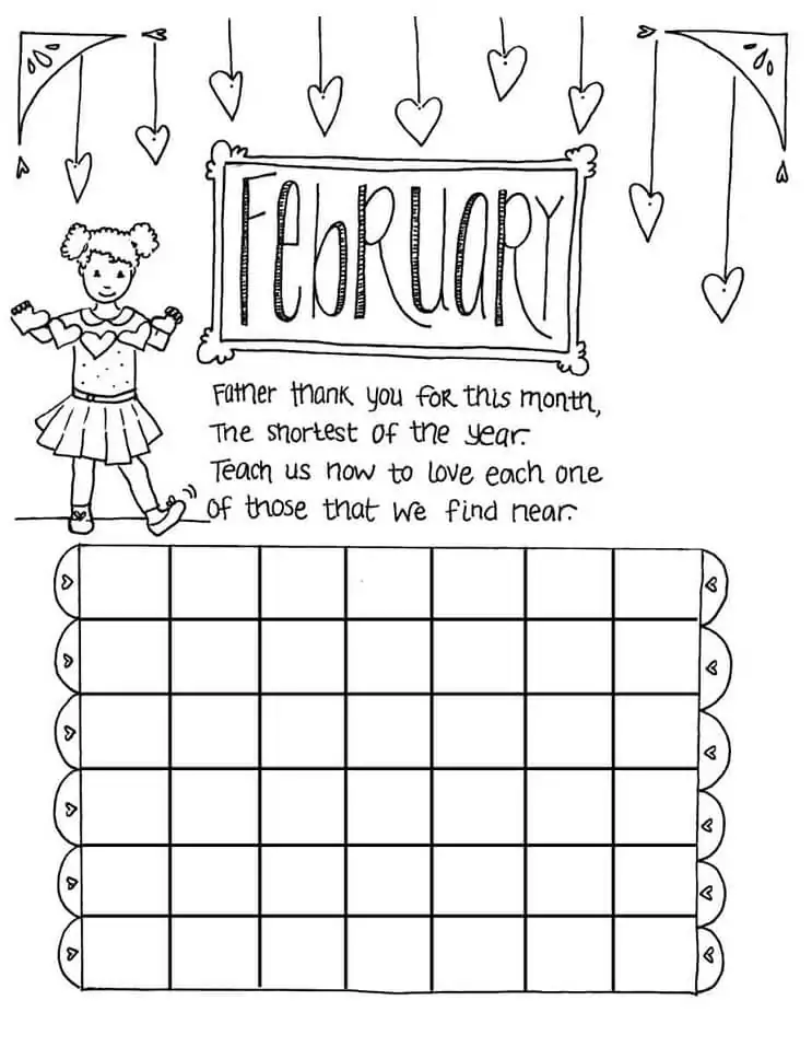February Coloring Pages 14