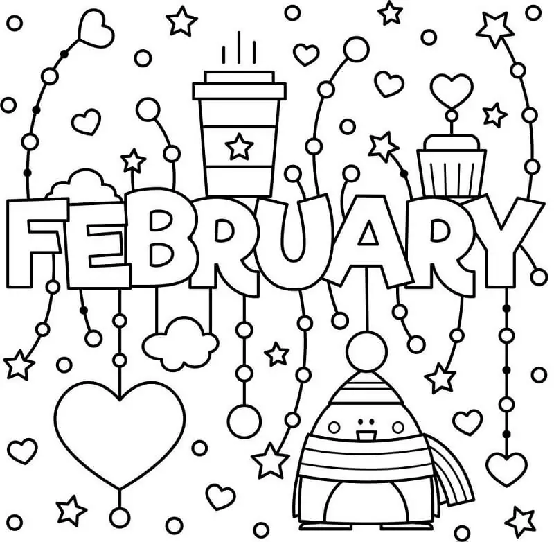 February Coloring Pages 4