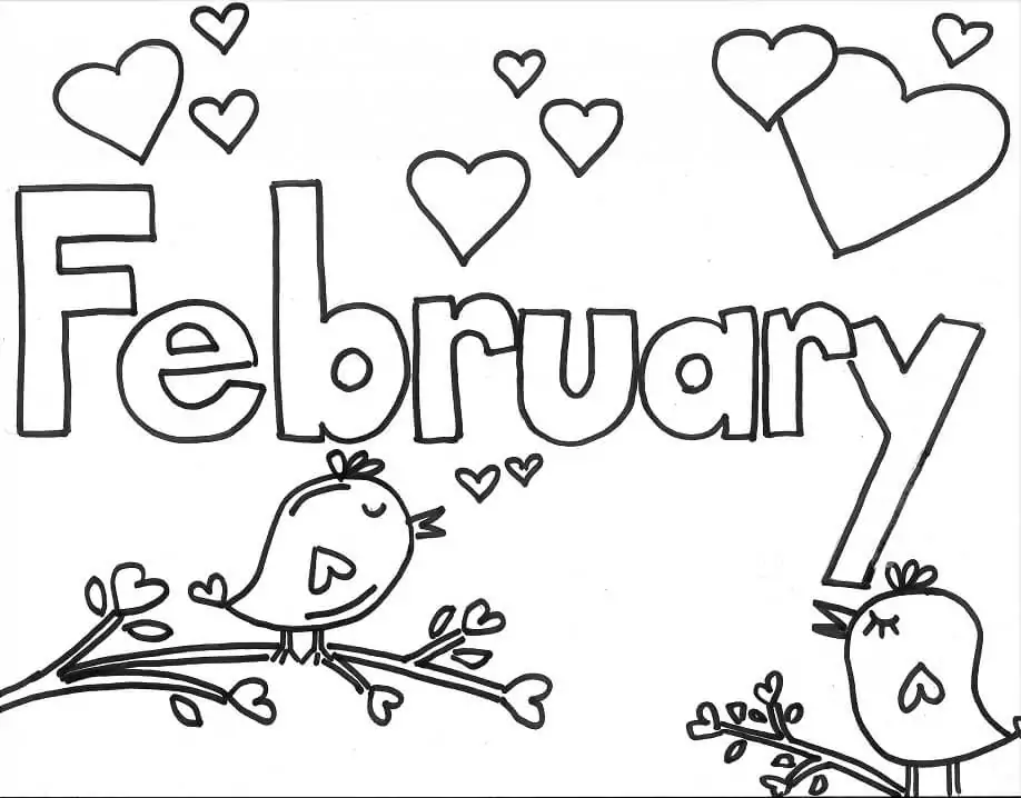 February Coloring Pages 5