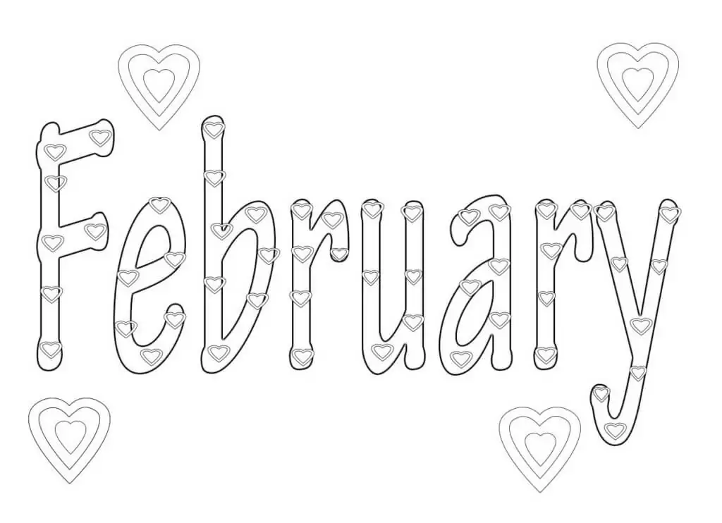February Coloring Pages 8