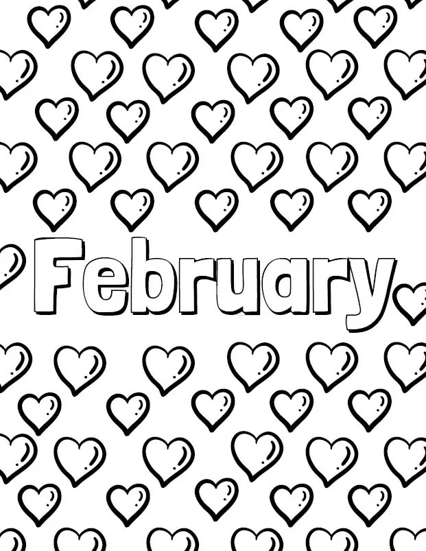 February Coloring Pages 9