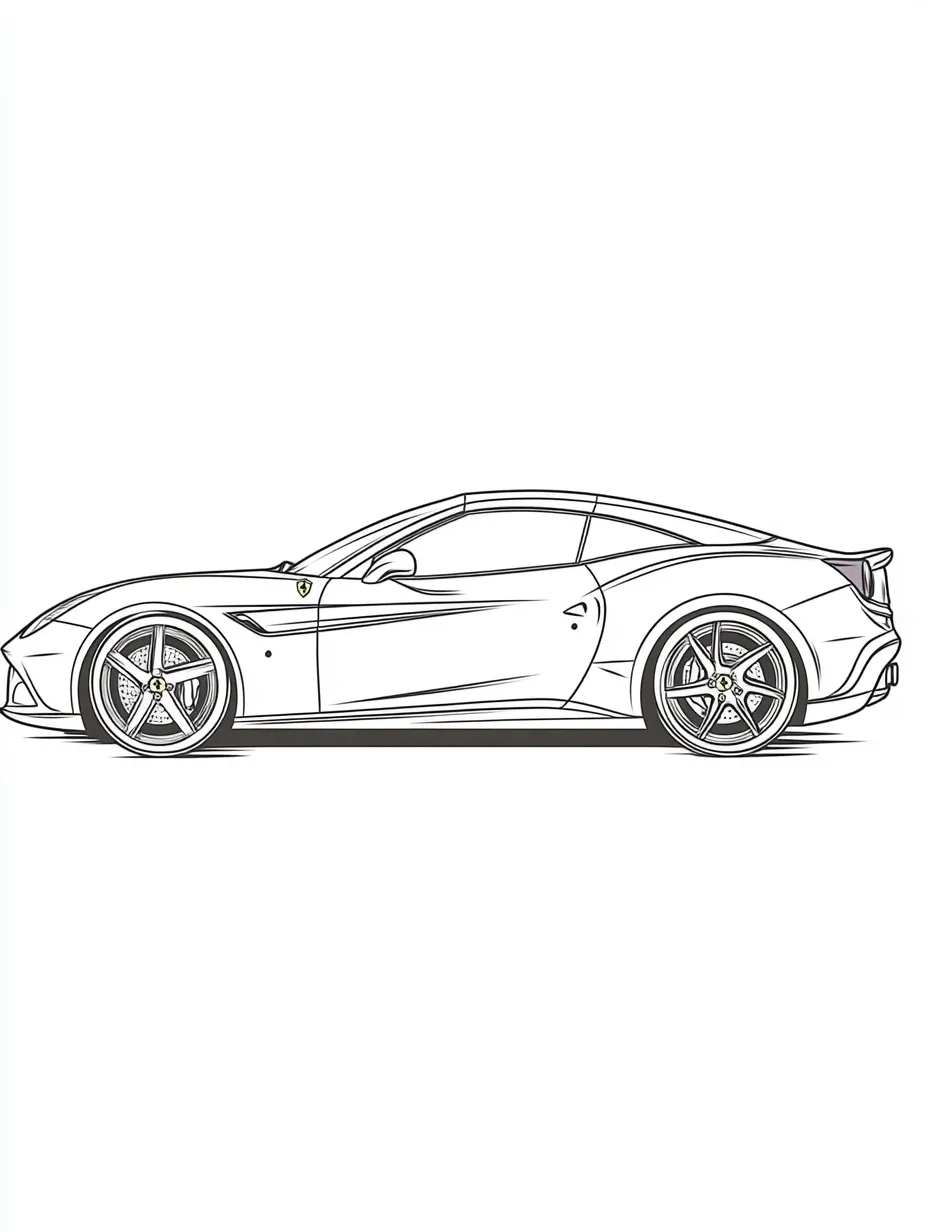 Ferrari Para Colorir 16