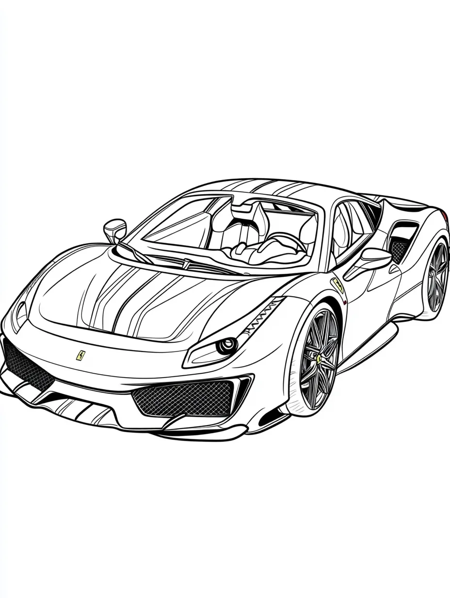 Ferrari Para Colorir 18