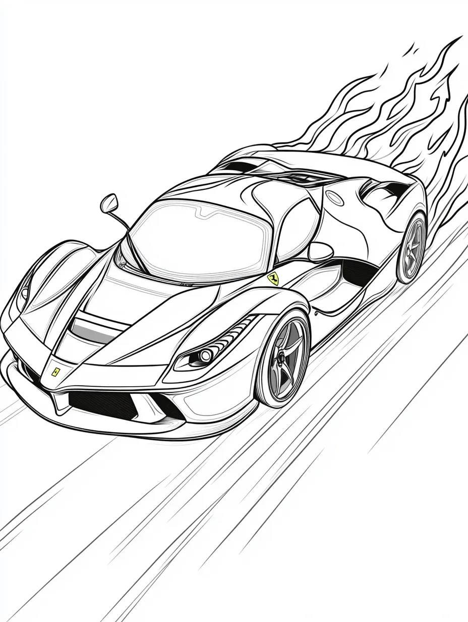 Ferrari Para Colorir 3