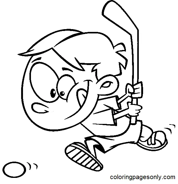 Feldhockey Ausmalbilder 3