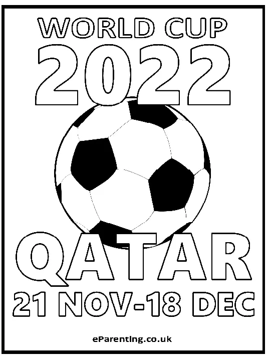 FIFA-Weltmeisterschaft 2022 Ausmalbilder 12