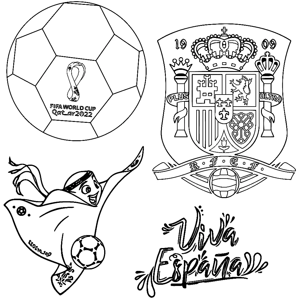 FIFA-Weltmeisterschaft 2022 Ausmalbilder 23