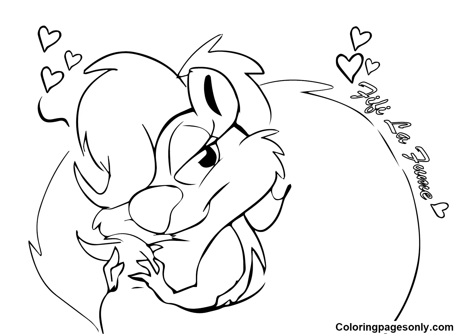 Fifi La Fume Coloring Pages 16