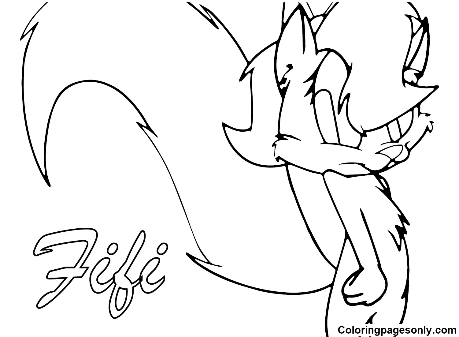 Fifi La Fume Coloring Pages 18