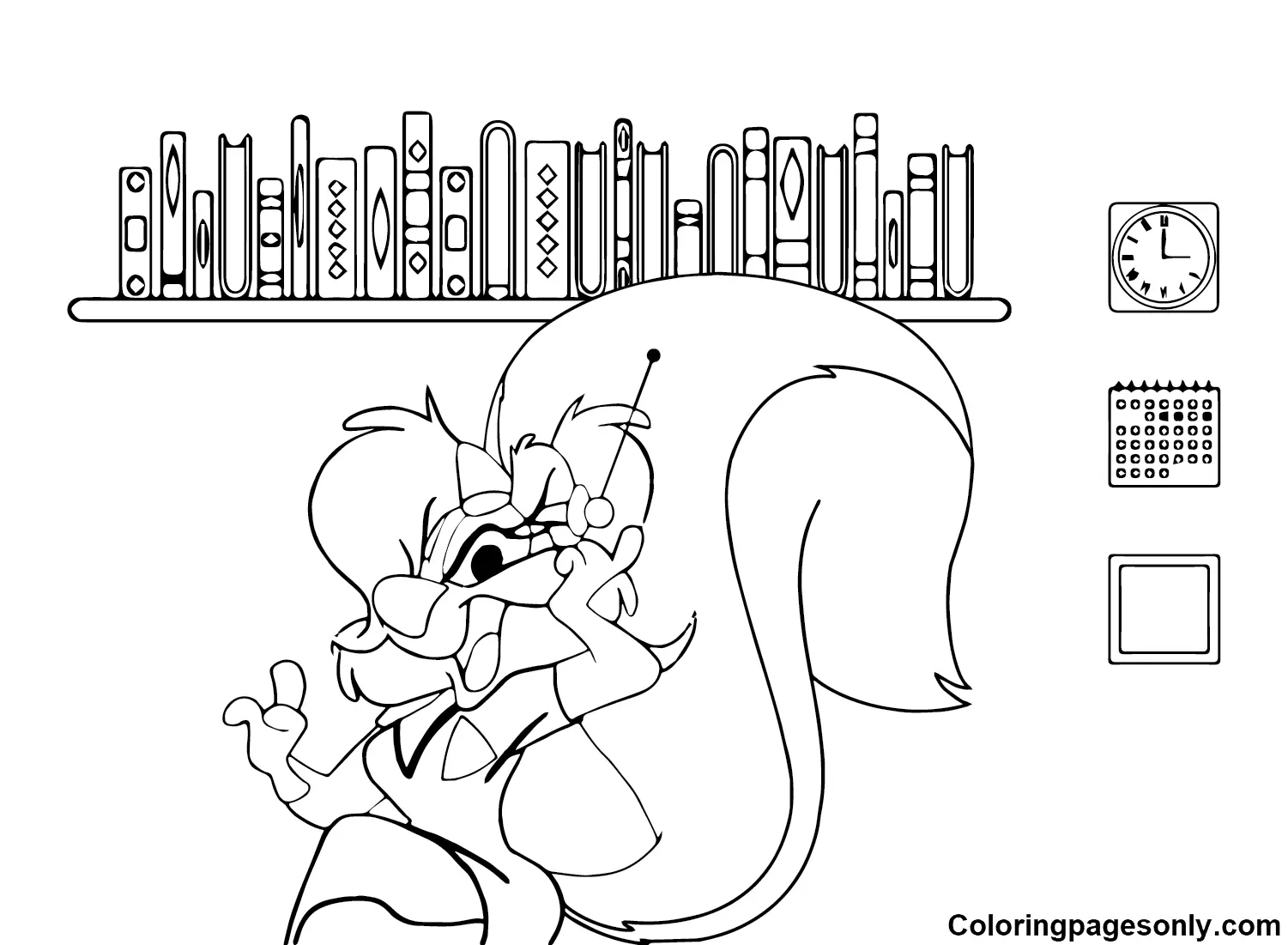 Fifi La Fume Coloring Pages 2
