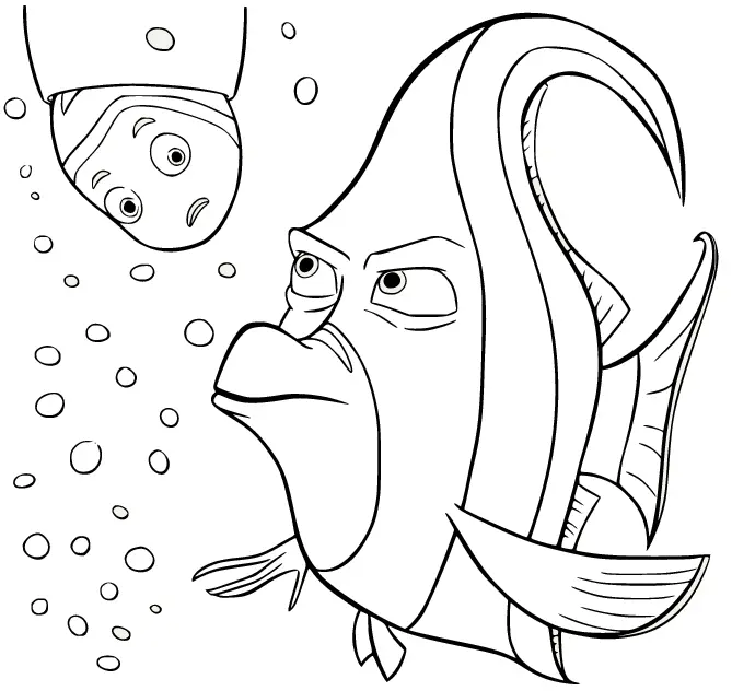 Finding Nemo Coloring Pages 34