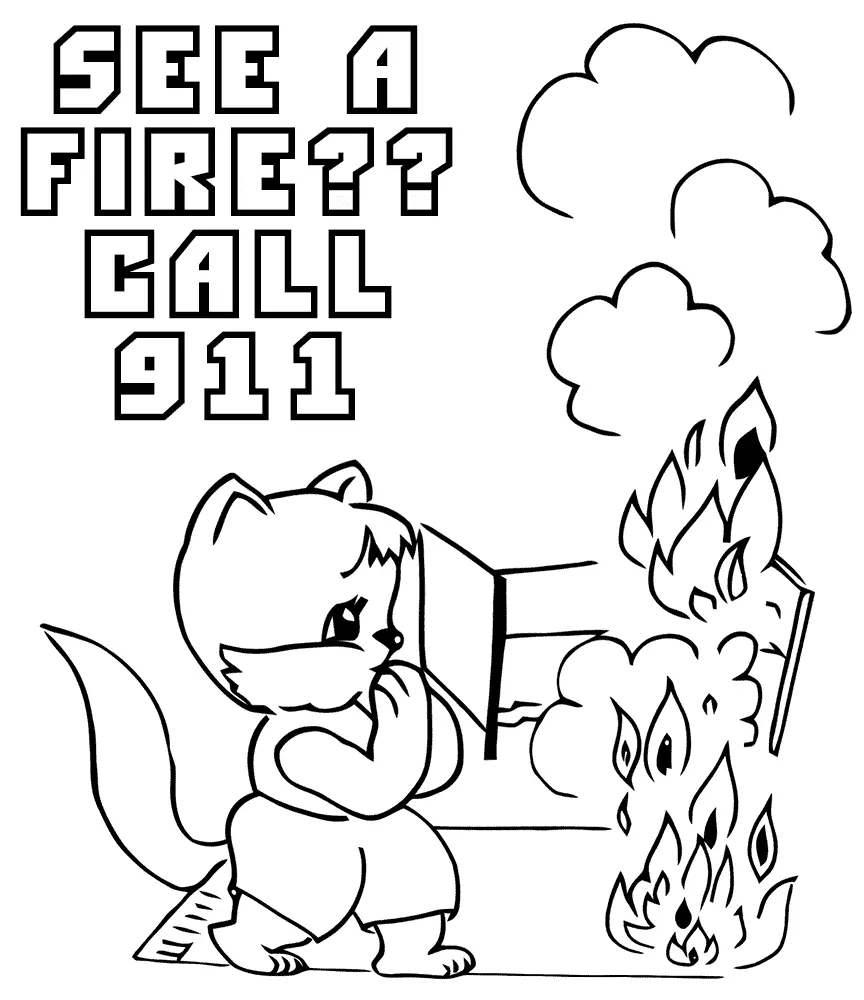 Feuer Ausmalbilder 10