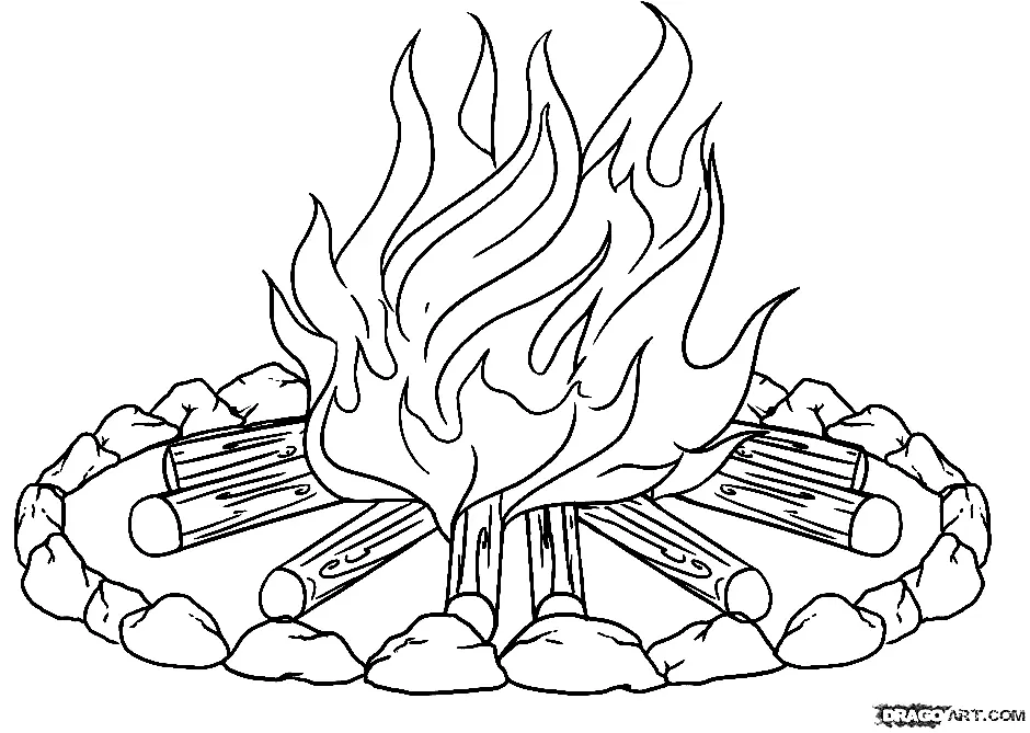 Feuer Ausmalbilder 11