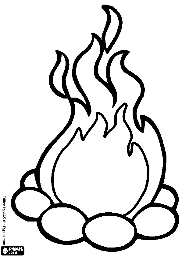 Feuer Ausmalbilder 28