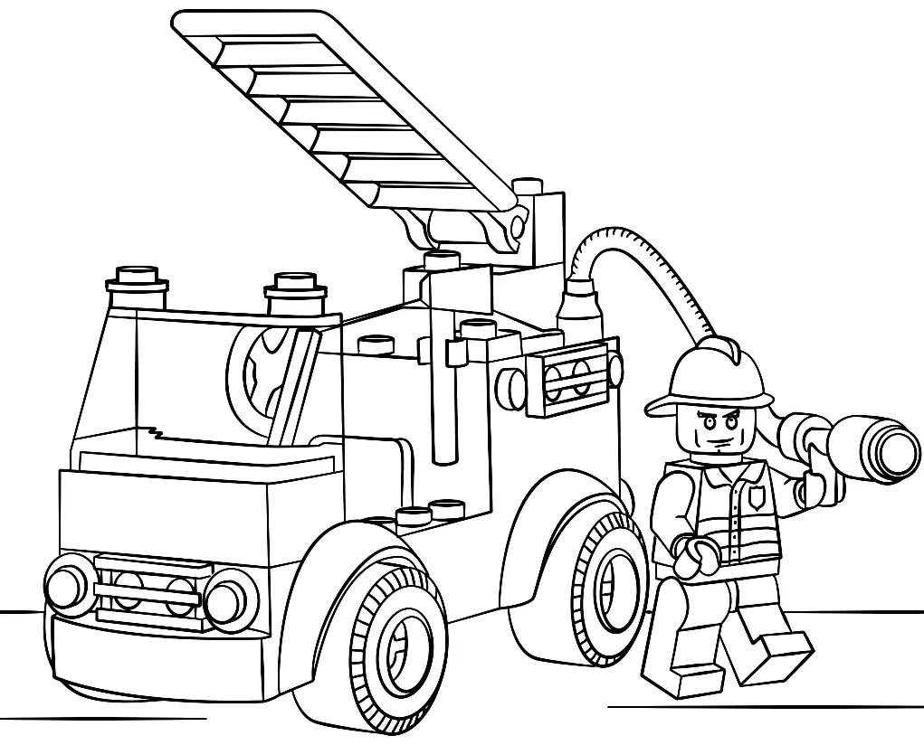 Camiones De Bomberos Para Colorear 1