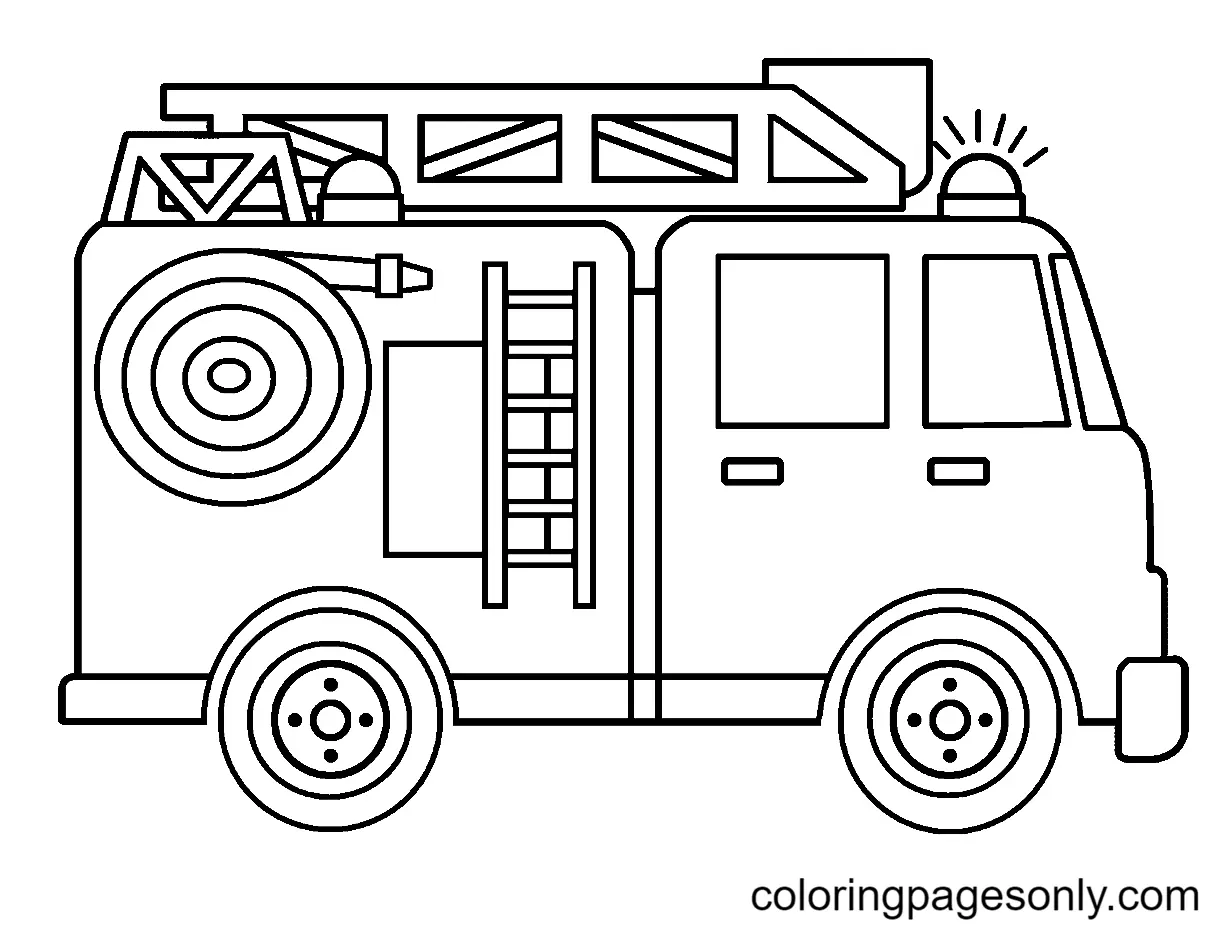 Camiones De Bomberos Para Colorear 10