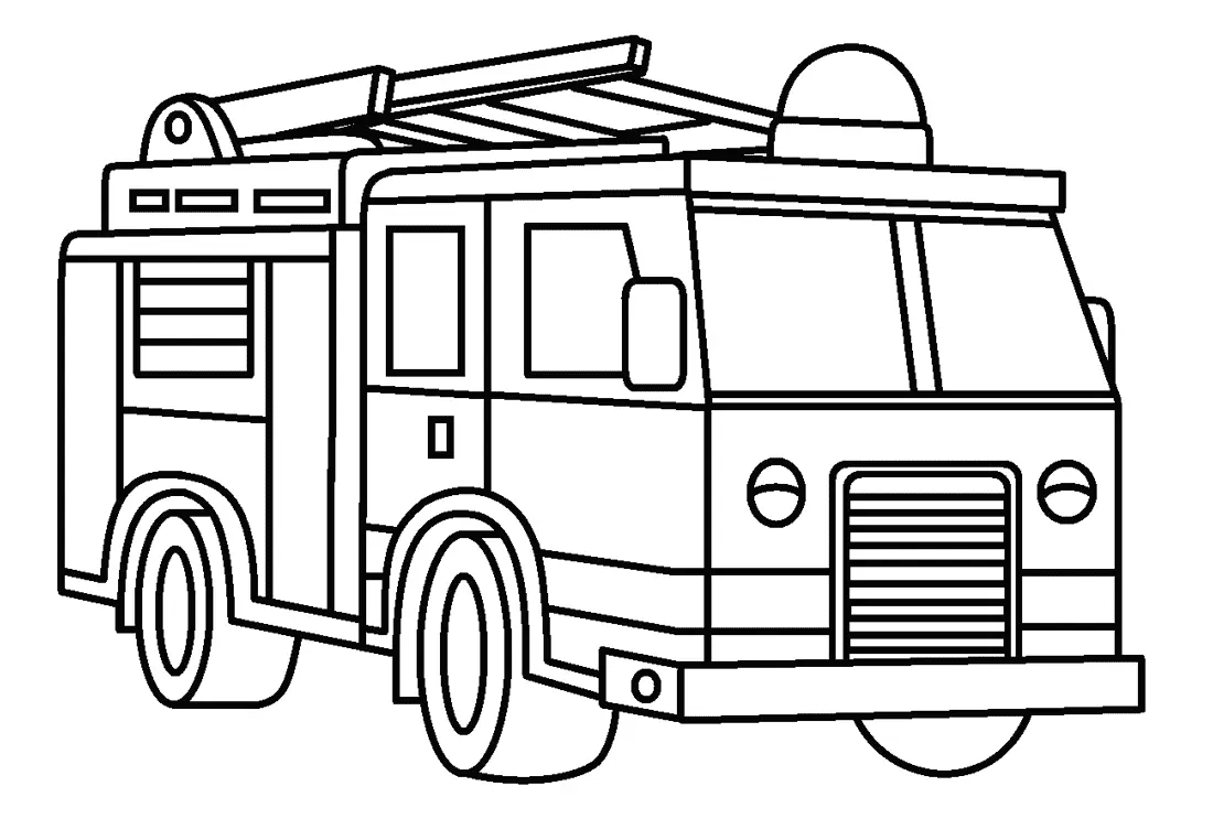 Camiones De Bomberos Para Colorear 14