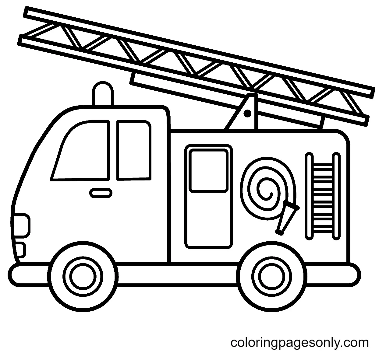 Camiones De Bomberos Para Colorear 16