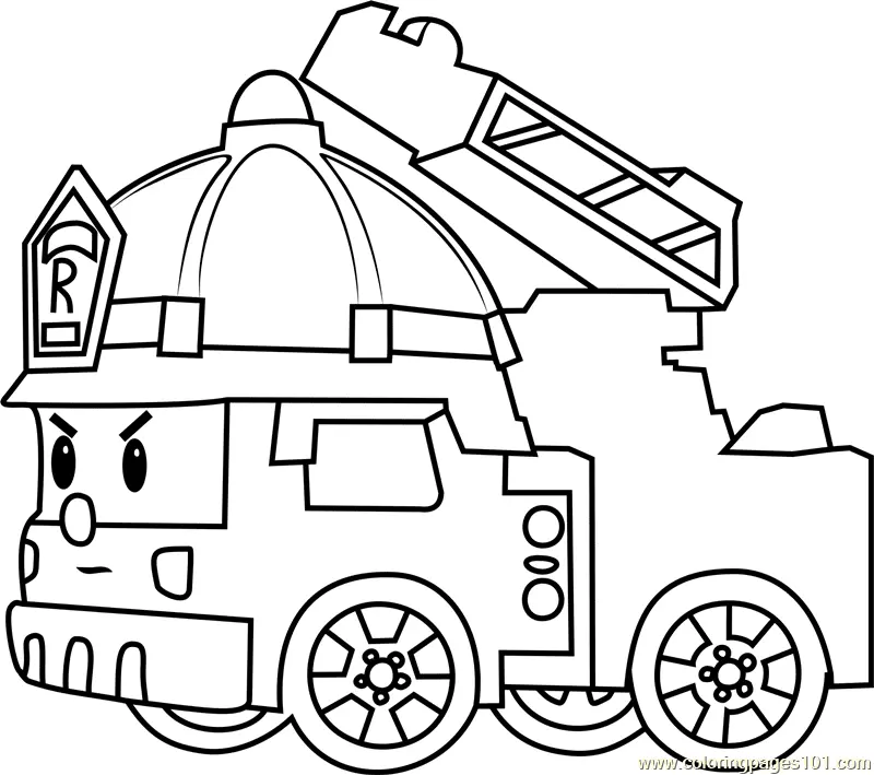 Camiones De Bomberos Para Colorear 19