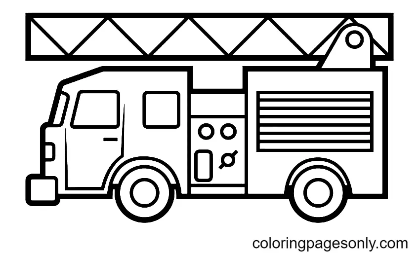 Camiones De Bomberos Para Colorear 31
