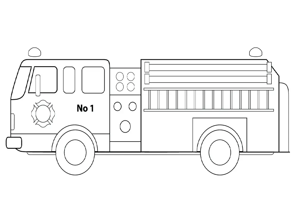 Camiones De Bomberos Para Colorear 32