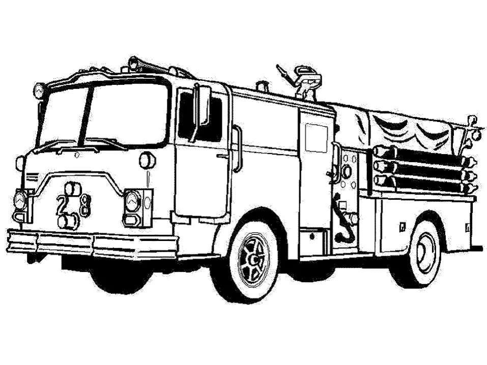 Camiones De Bomberos Para Colorear 47
