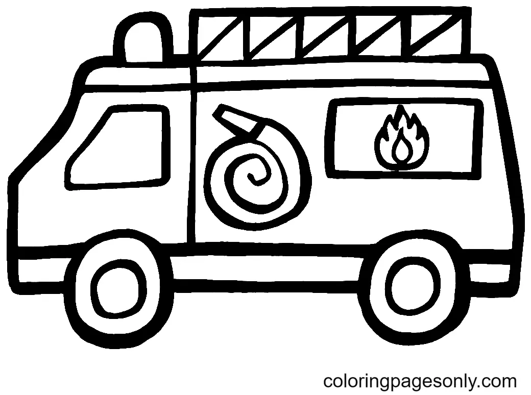 Camiones De Bomberos Para Colorear 50
